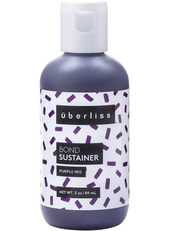 Bond Sustainer Color (Purple Iris) 3.7Oz - Semi Permanent Direct Dye - Color Depositing Mask - Rebuild Broken Bonds - For Healthy Hair