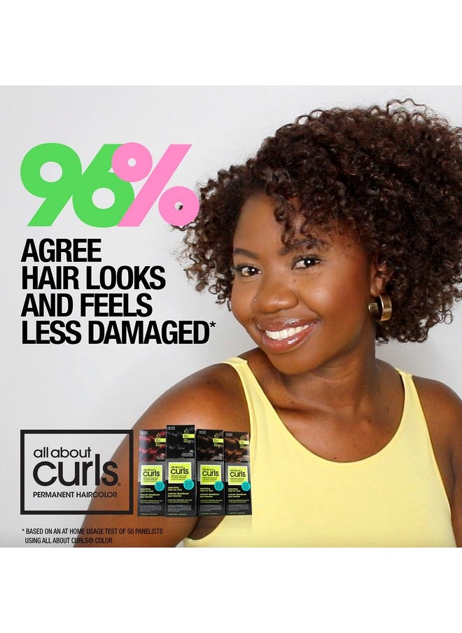 4Rm Berry-Go-Round Permanent Hair Color (Prep + Protect Serum & Hair Dye For Curly Hair) - 100% Grey Coverage, Nourished & Radiant Curls