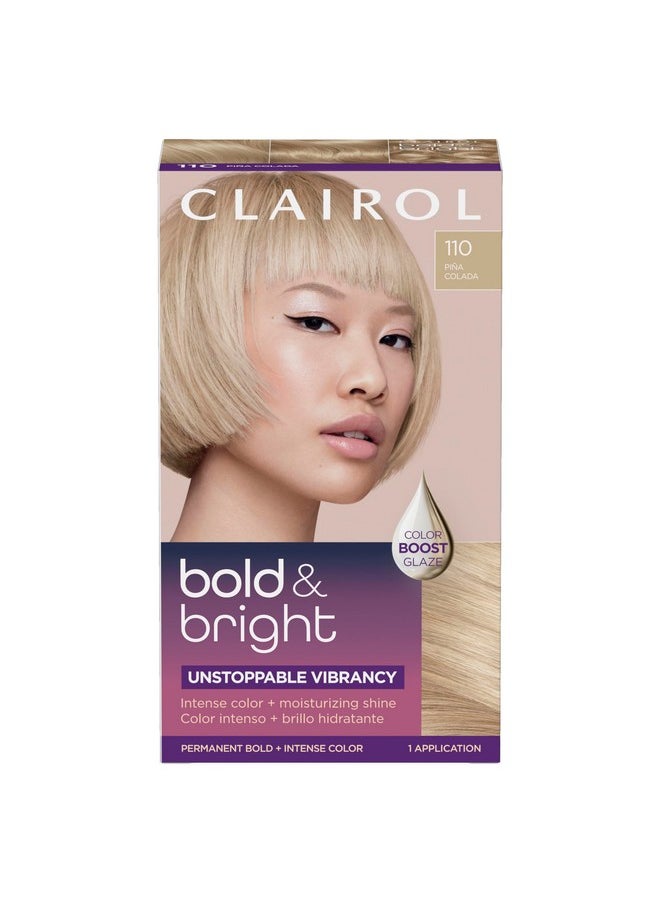 Bold & Bright Permanent Hair Dye, 110 Piña Colada Hair Color, Pack Of 1