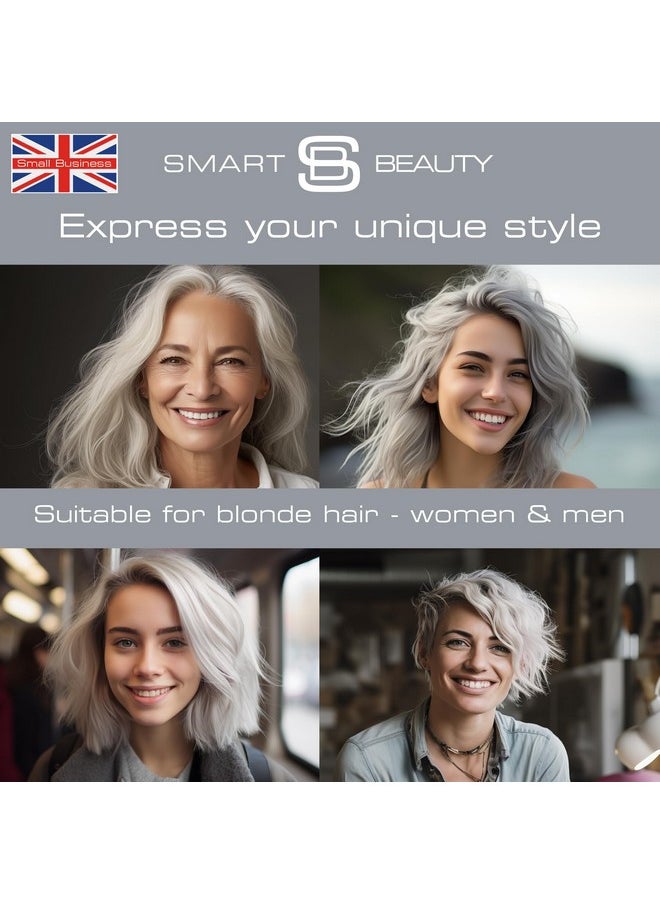 Silver Metallic Hair Dye, Demi Permanent, Silver Toner For Bleached Hair, Plex Anti-Breakage Technology, Cruelty Free, Vegan, For Bleached/Pre-Lightened Hair