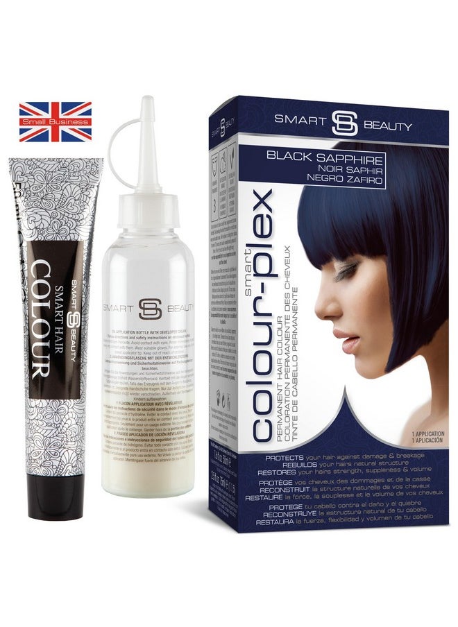 Air Dye Permanent With Anti-Breakage Plex Hair Care, Vegan Hair Dye & Cruelty-Free, 100% Grey Coverage, Midnight Blue Hair Dye, For All Hair Types. Smart Beauty