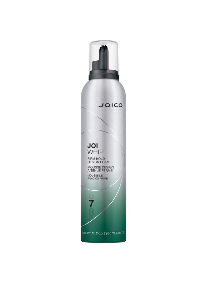 Joiwhip Firm Hold Designing Foam | For Most Hair Types | Add Volume & Body | Boost Shine | Control Frizz & Flyaways | Heat, Humidity, & Pollution Protection | Silicone & Paraben Free | 300Ml