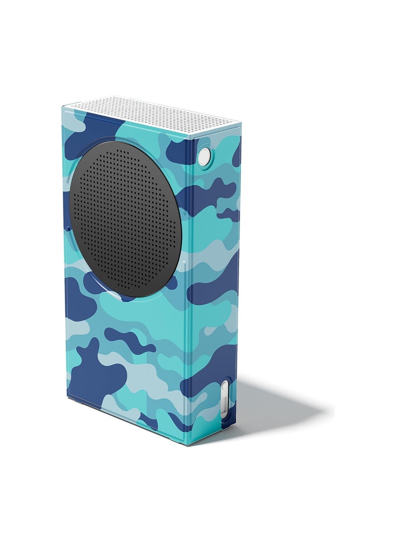 Wraps for Xbox Series S Console, Mytrix Custom X-Box Series S Cover Skin, Magnetic Protective Case for Easy Installation,Full Protection -Blue Camo