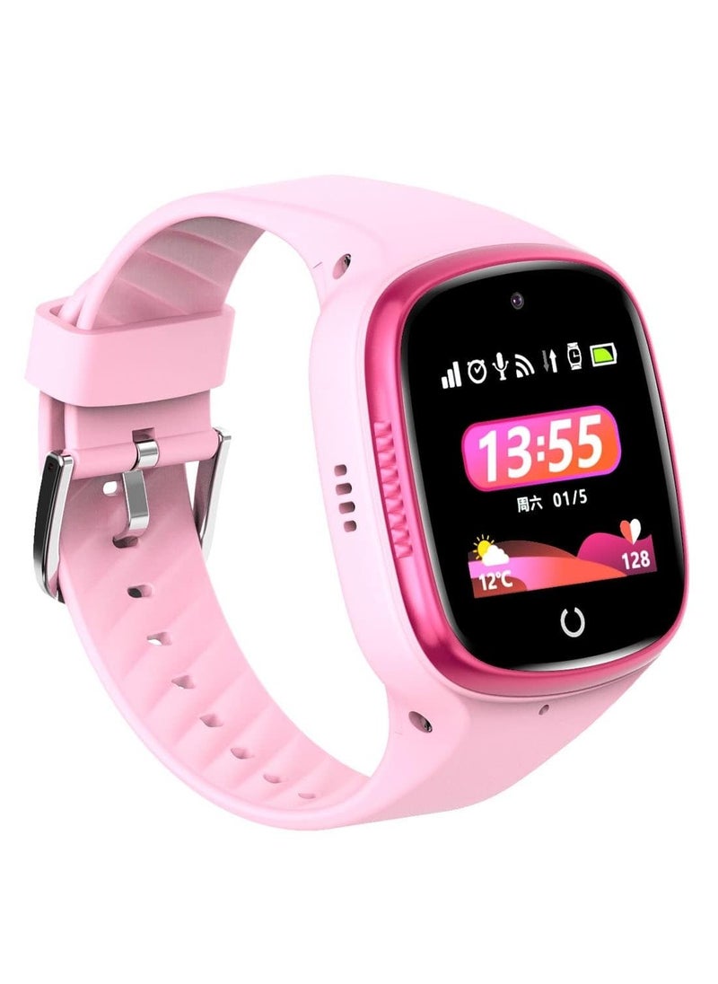 4G kids Smart Watch With Video Call - Pink