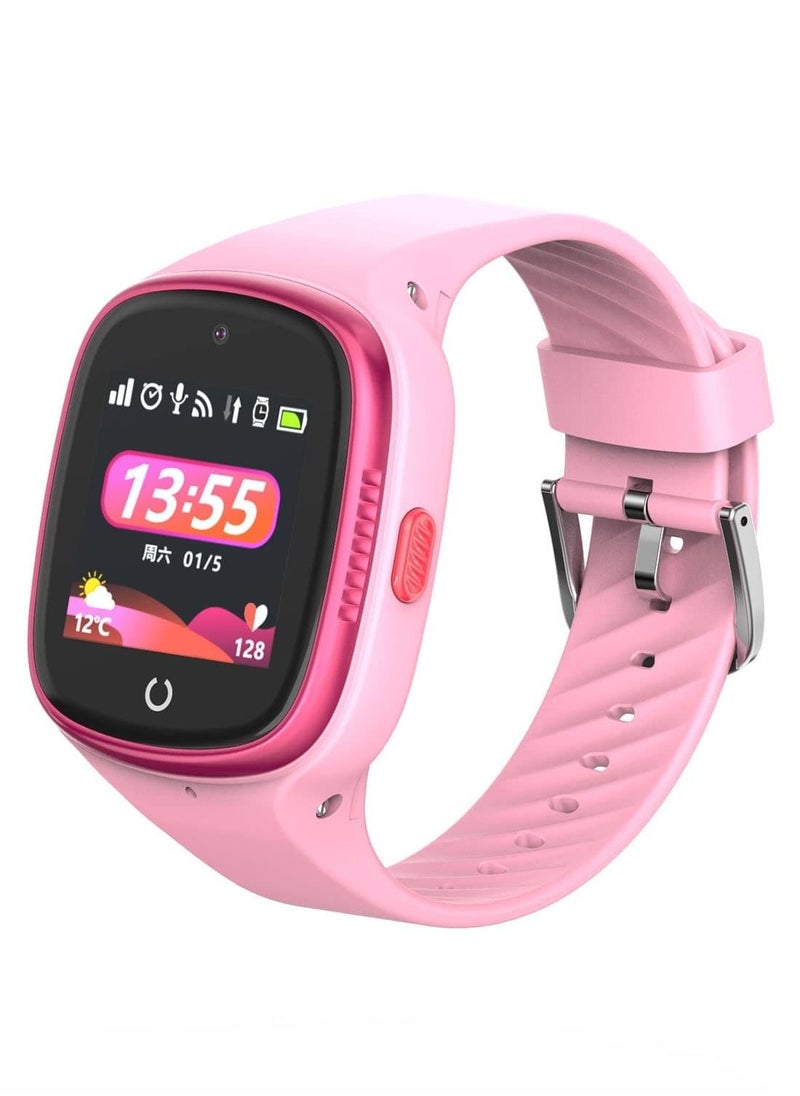 4G kids Smart Watch With Video Call - Pink