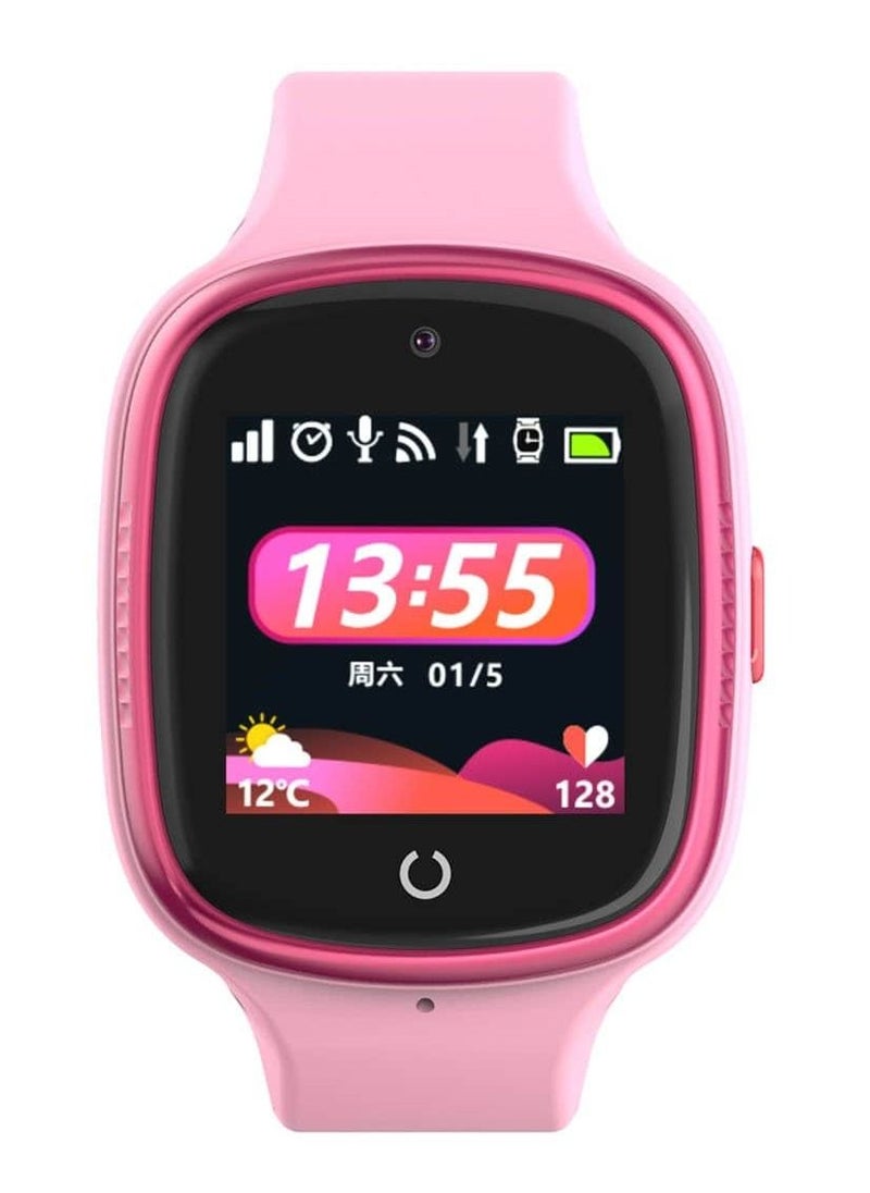 4G kids Smart Watch With Video Call - Pink