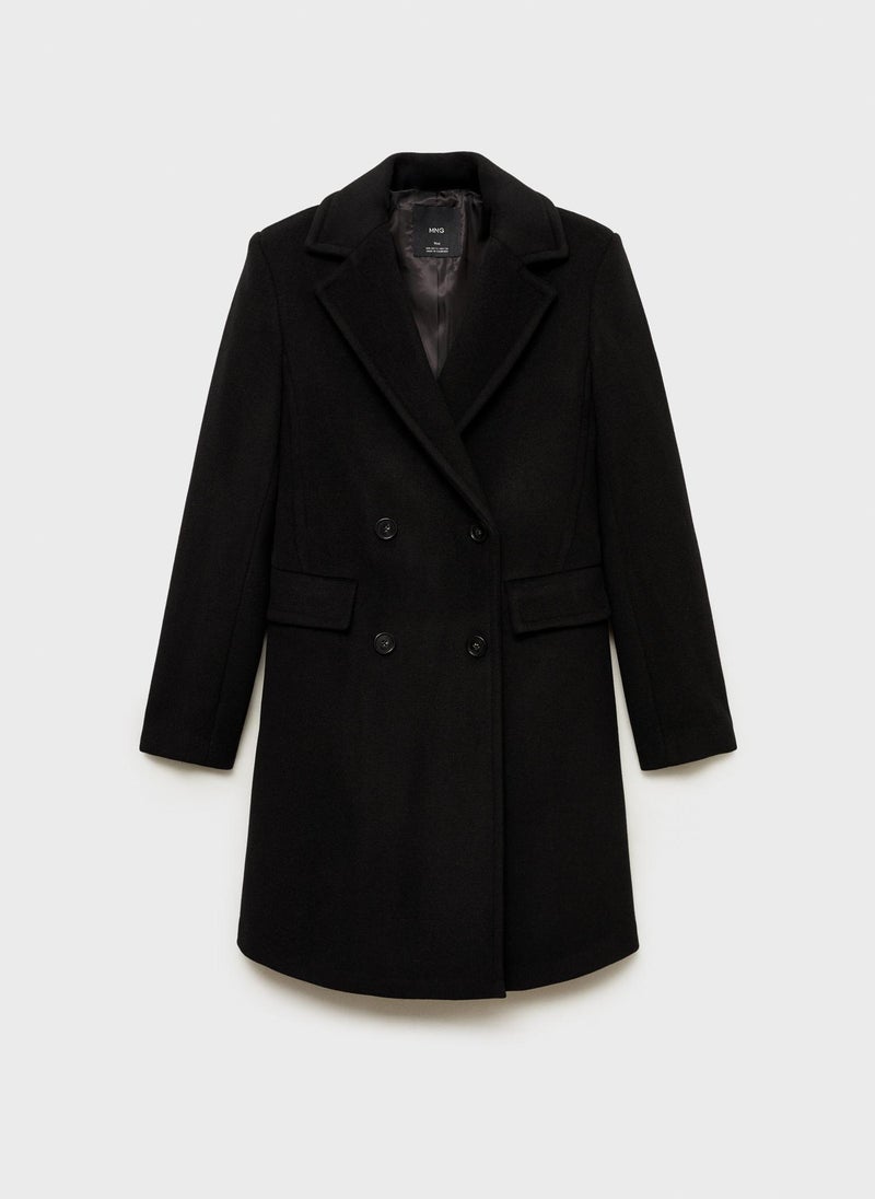 Double-Breasted Wool Coat