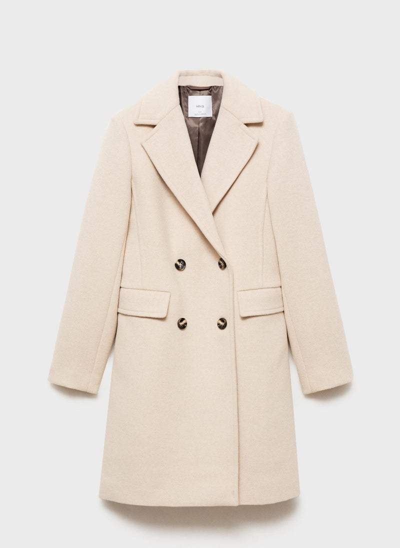 Double-Breasted Wool Coat