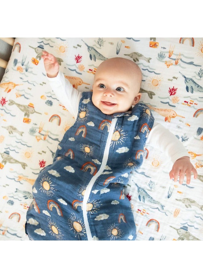 Classic Muslin Bedtime Sleeper, 6-12 Months - Hello Sunshine