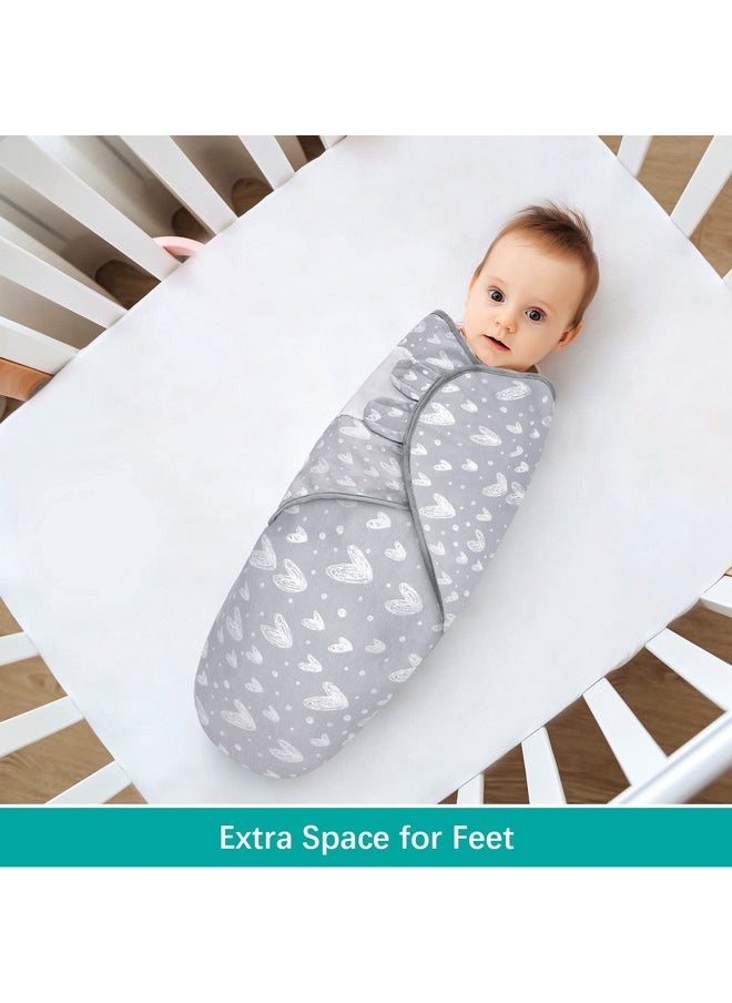 Baby Swaddles 0-3 Months For Boy Girls, Baby Swaddle, Newborn Swaddle, Cotton Swaddle Blanket, Newborn Essentials, Lovely Grey Print, 2 Pack