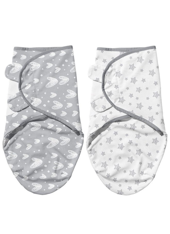 Baby Swaddles 0-3 Months For Boy Girls, Baby Swaddle, Newborn Swaddle, Cotton Swaddle Blanket, Newborn Essentials, Lovely Grey Print, 2 Pack