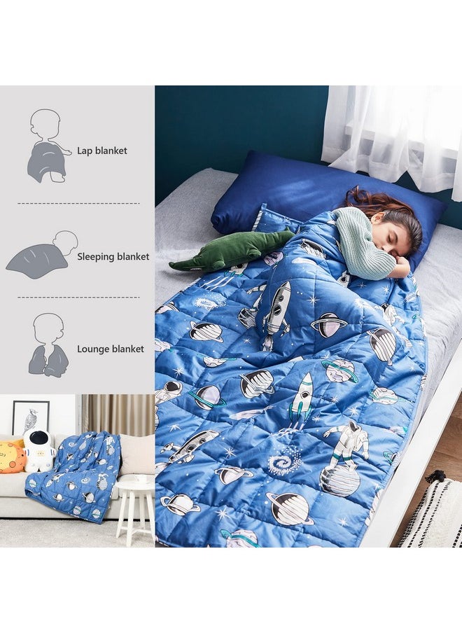 - Kid'S Toddler Blankets, Fits Babies，Animal Navy Blue，41X60(7Pound)