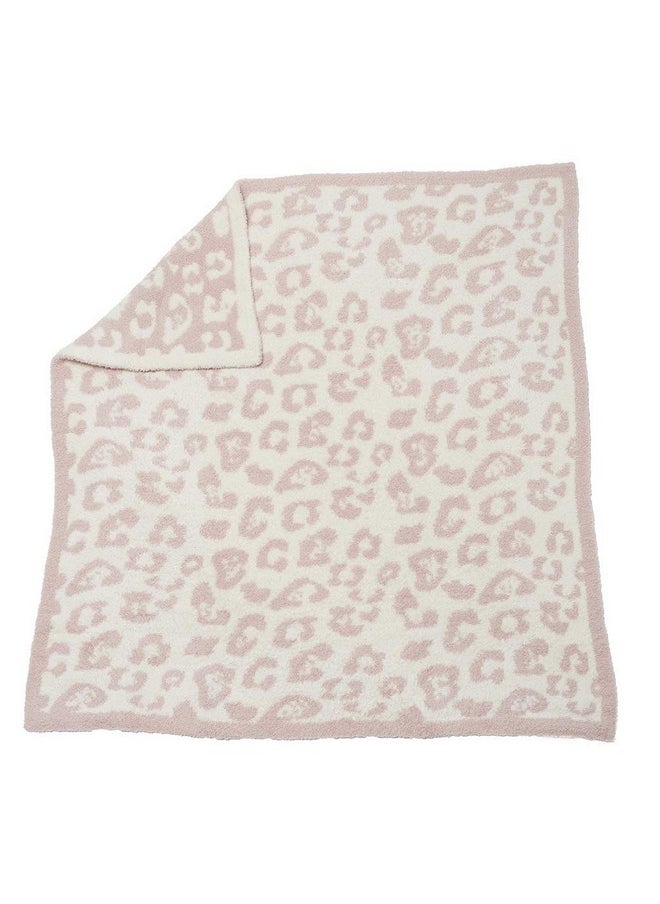 Cozychic In The Wild Baby Blanket, Dusty Rose/Cream