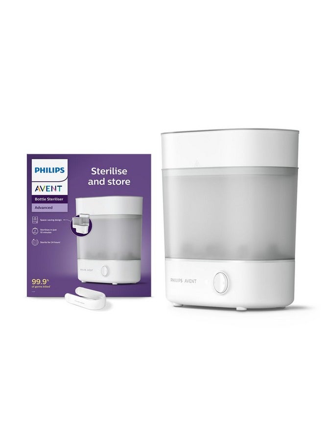 Ps Avent Sterilizer I No.1 Brand Recommended By Moms Worldwide | Kills 99.9%* Germs In 10 Mins Cycle With Natural Steam Sterilization I Stays Sterile Upto 24Hrs* | Scf291/00