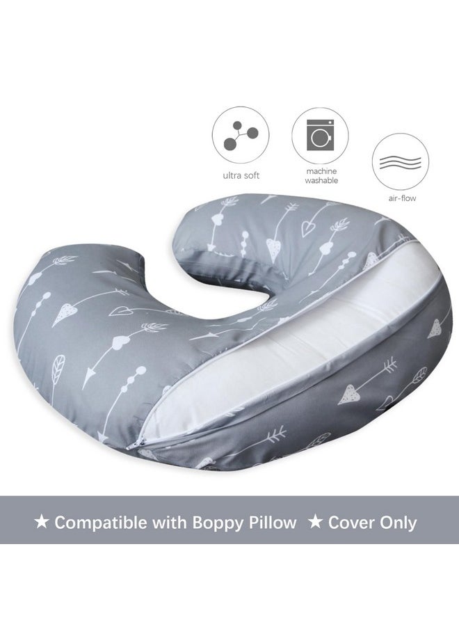 Nursing Pillow Cover 2 Pack For Breastfeeding Pillow, Ultra Soft And Cozy Nursing Pillow Slipcovers, Snug Fits For Boppy Pillow, Great Choice For Mom