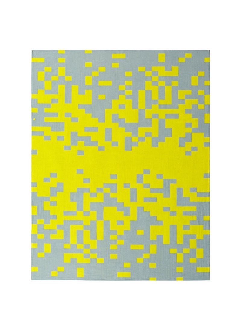 Throw Pale Blue/Bright Yellow 130X170 Cm/20 Pack