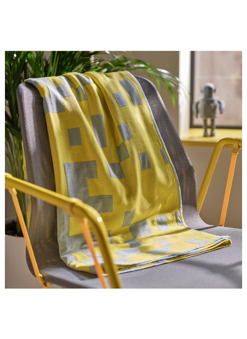 Throw Pale Blue/Bright Yellow 130X170 Cm/20 Pack