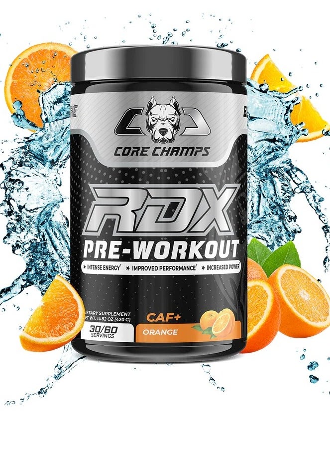 Core Champs RDX Pre-workout, Orange Flavor, 420g, 30 Serving