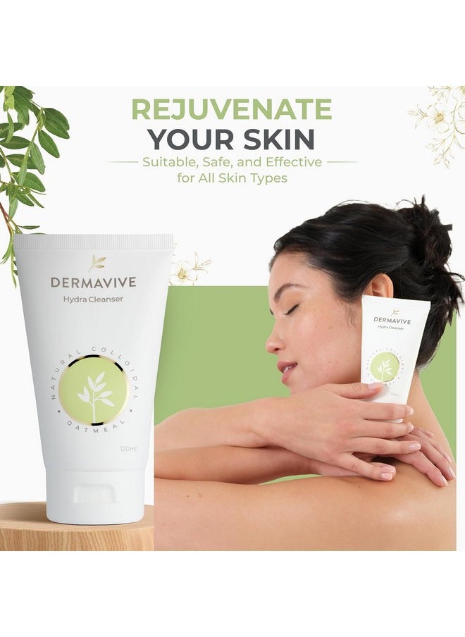 Pre-Makeup Skincare Combo, Vitamin E Moisturiser 125 Ml And Dermavive Hydra Cleanser Lotion (Combination) 120 Ml
