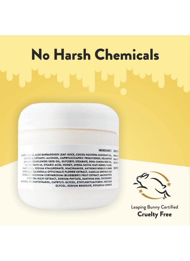 Soothing Facial Cream - Eczema Lotion For Face, Eyelids, Lips, And More - Natural Dry Skin Repair (2 Oz)