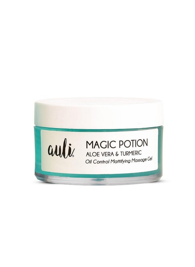 Magic Potion Brightening Gel For Normal To Oily Skin Types | Non-Sticky Turmeric Gel | Lightweight Moisturizer | Makeup Primer | For Glowing And Clear Skin - 60Gm