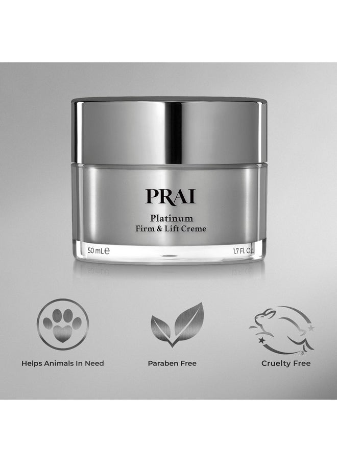 Beauty Platinum Firm And Lift Creme, Firming And Hydrating Face Moisturizer For Dry Skin And All Skin Types, Face Moisturizer For Skin Firming And Lifting, 1.7 Oz