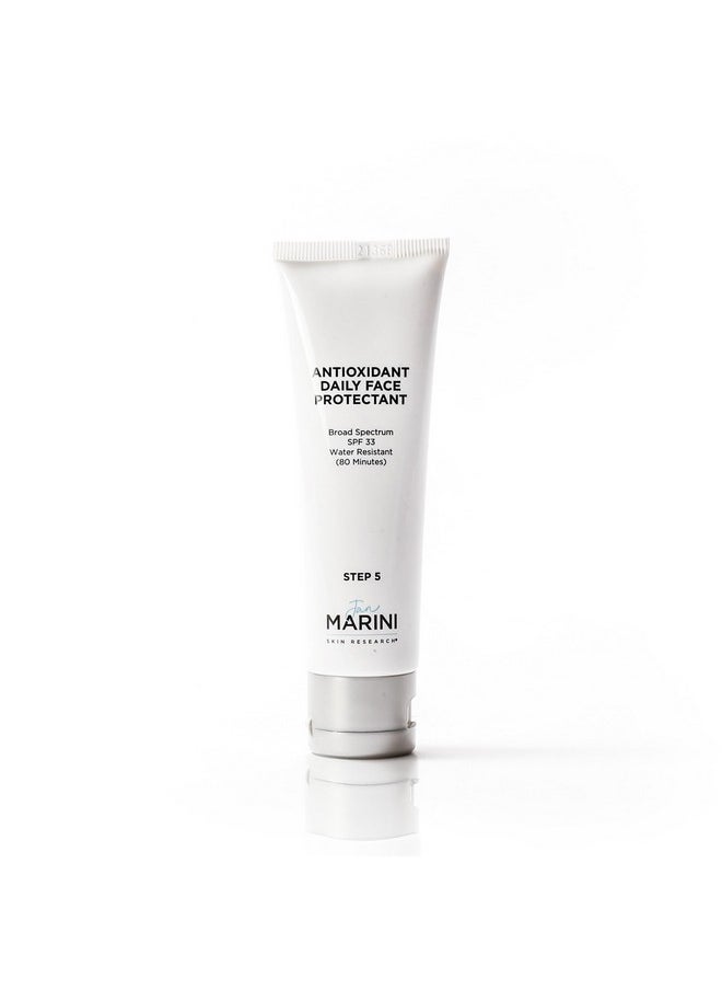 Antioxidant Daily Face Protectant Spf 33 - Hydrating Facial Sunscreen For Daily Use - Spf Moisturizer Sunscreen With Hyaluronic Acid - 2 Oz