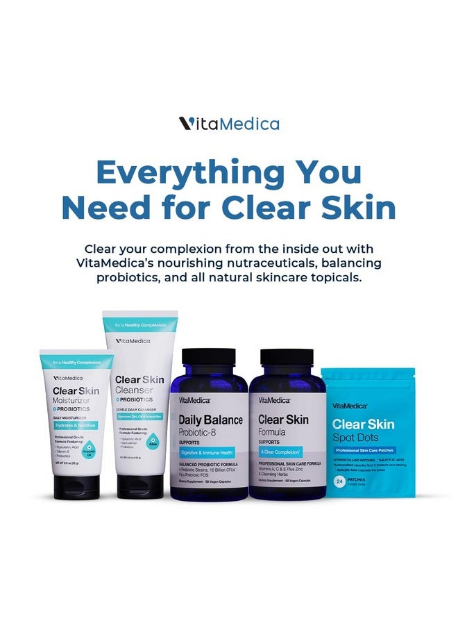 Clear Skin Probiotic Cleanser And Moisturizer | Natural Skincare For Breakout Prone Skin