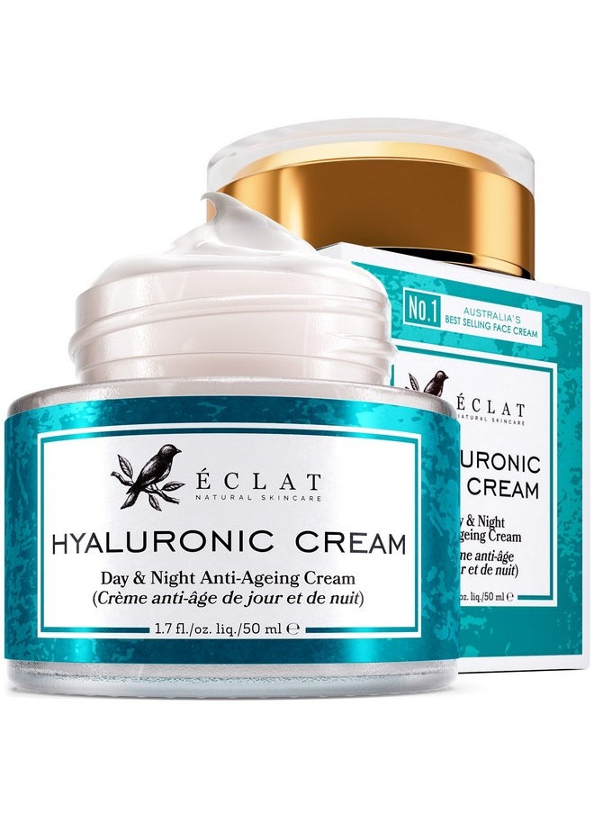 Hyaluronic Acid Face Moisturizer For Women And Men - Anti Aging Face Lotion Facial Moisturizer, Anti Wrinkle Hydrating Face Cream, Antiaging Hydrating Moisturizer, Day And Night Hyaluronic Cream