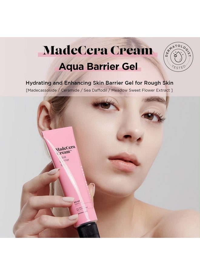 Skinrxlab Made Cera Cream Aqua Barrier Gel - Hydrating And Skin Barrier Face Gel Moisturizer With Cica And Ceramide, Skin Radiance And Tightening Facial Gel Cream For Oily Skin 50Ml