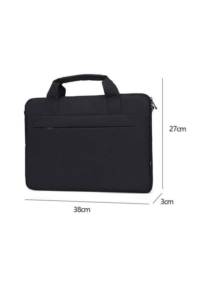 Laptop Bag for Women Slim Light Business Briefcase Messenger Bag Water Resistant Portable Computer Carrying Sleeve Case w/Strap and Hidden Handle Fits Inch Laptop (14 inch, Black)