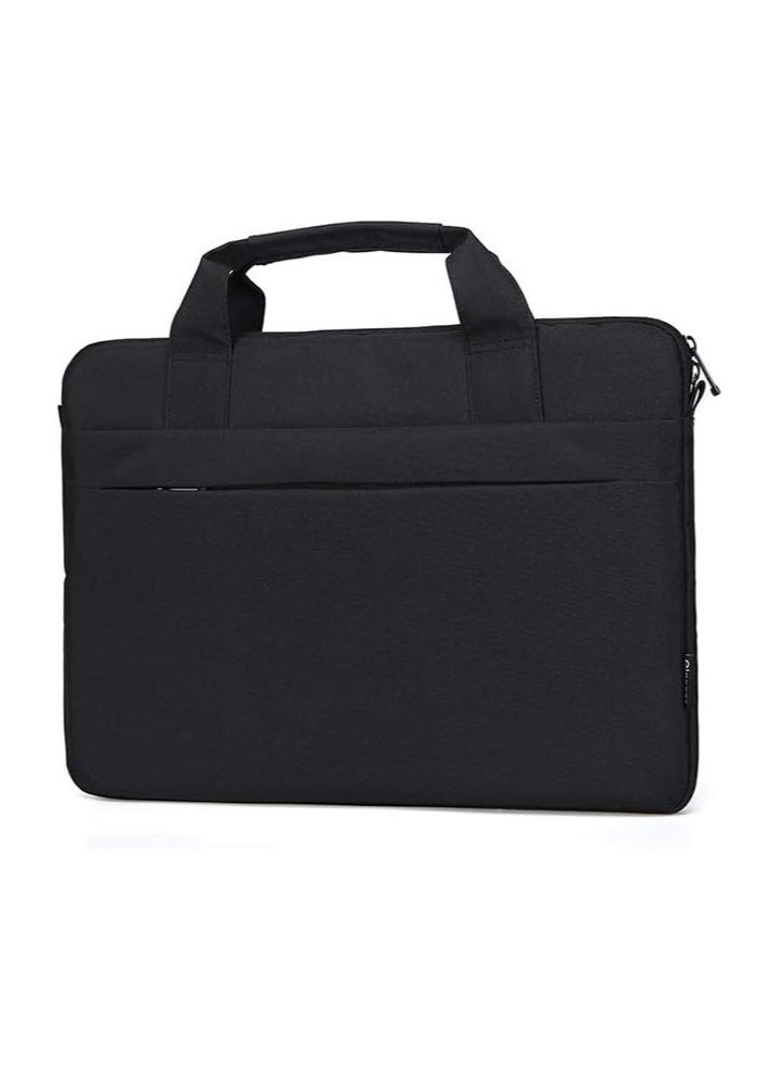 Laptop Bag for Women Slim Light Business Briefcase Messenger Bag Water Resistant Portable Computer Carrying Sleeve Case w/Strap and Hidden Handle Fits Inch Laptop (14 inch, Black)