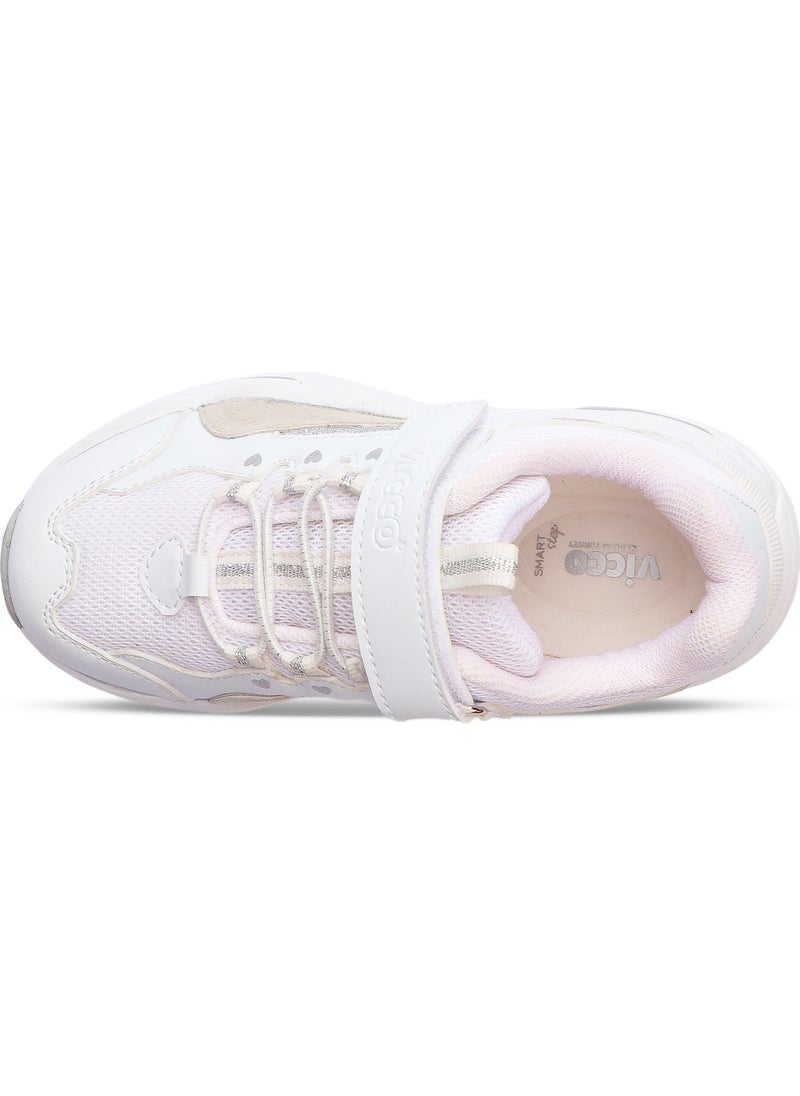 Chou Lightweight Girls Preschool White Sports Shoes