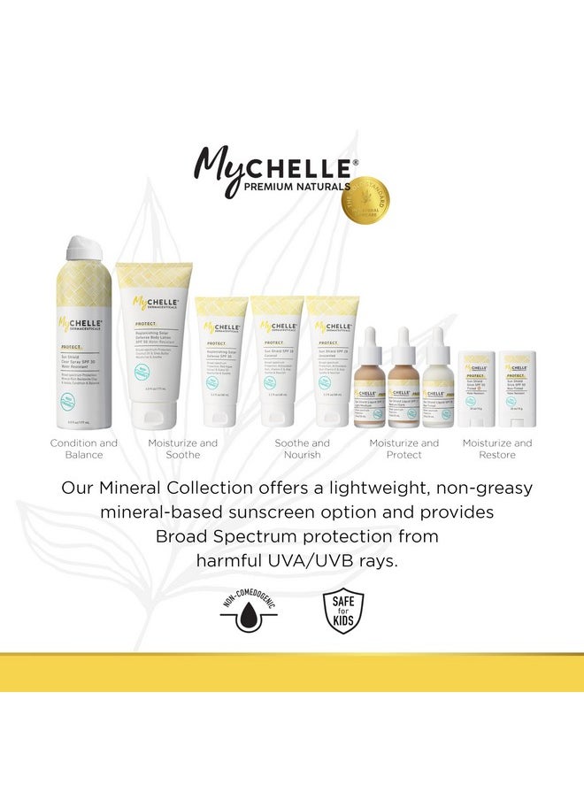 Sun Shield Liquid Zinc Spf 30 Light/Medium - Tinted Sunscreen For All Skin With Oil-Absorbing Bentonite Clay - Use As Sheer Foundation Or Makeup Primer For Matte Finish