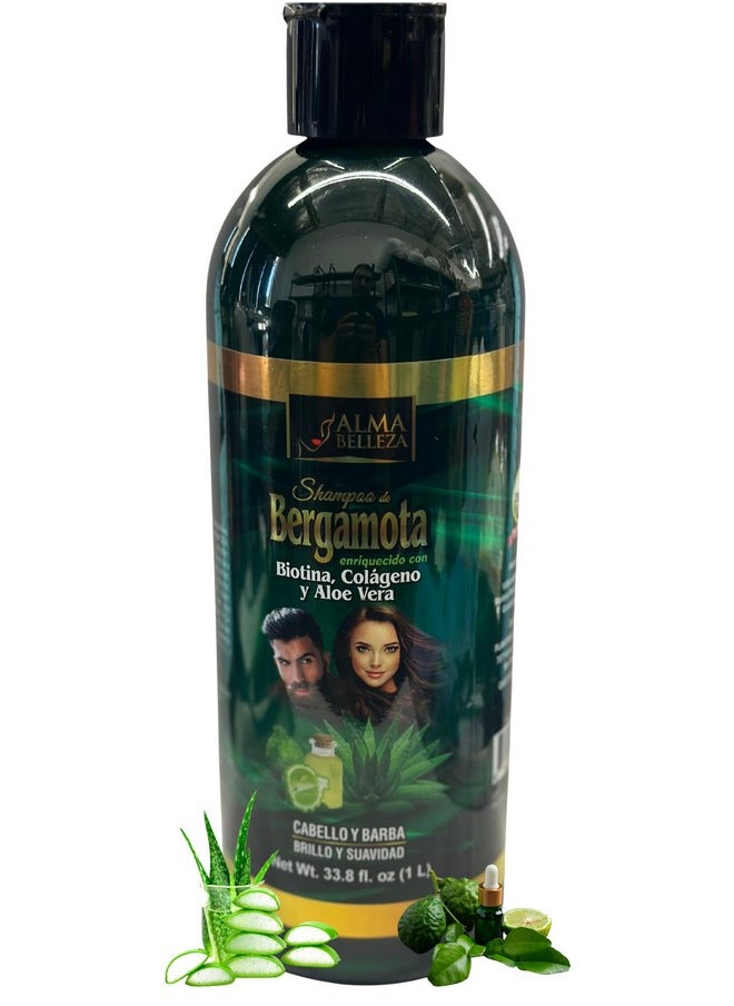 Shampoo De Bergamota Biotina, Colageno & Aloe Vera Net Wt 33.8 Fl. Oz