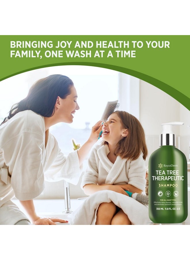 Tea Tree Antifungal Shampoo: Folliculitis Shampoo For Dry Scalp, Dandruff, And Itchy Scalp - Medicated Clarifying Shampoo With Tea Tree Oil, Paraben & Sulfate Free