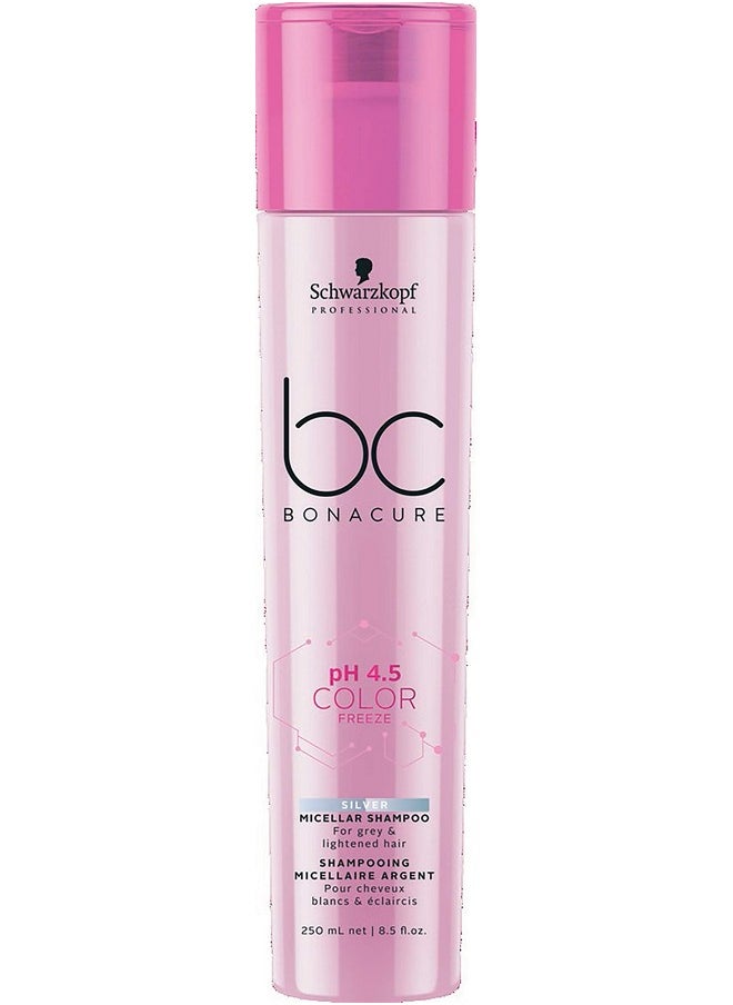 Bc Bonacure Ph 4.5 Color Freeze Silver Micellar Shampoo 8.5 Ounce / 250 Milliliters