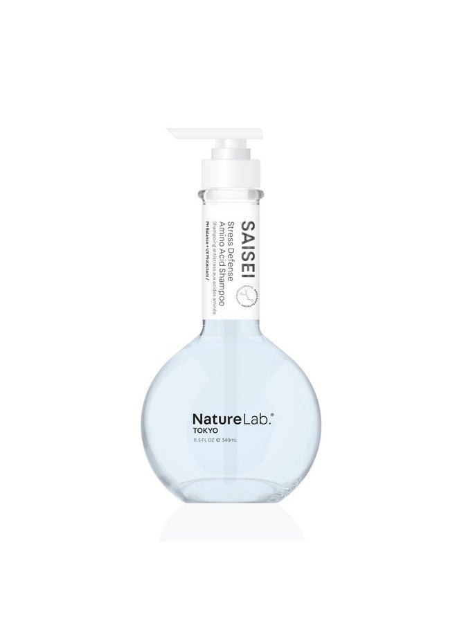 Saisei Stress Defense Amino Acid Shampoo: Nourishing Cleansing For Stronger, Healthier Hair, 11.5 Oz