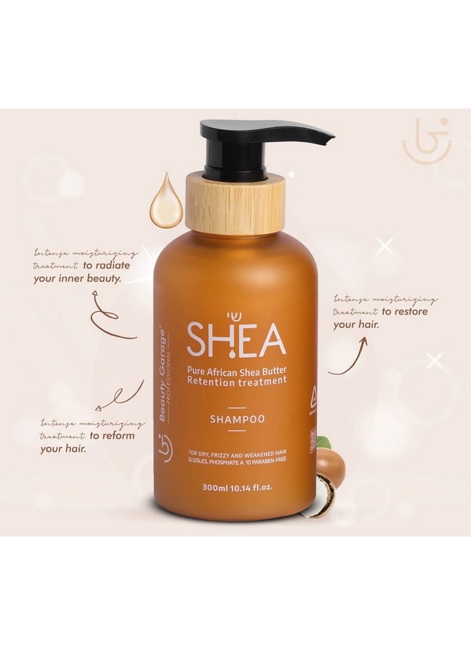 Pure African Shea Butter Retention Treatment Shampoo 300Ml