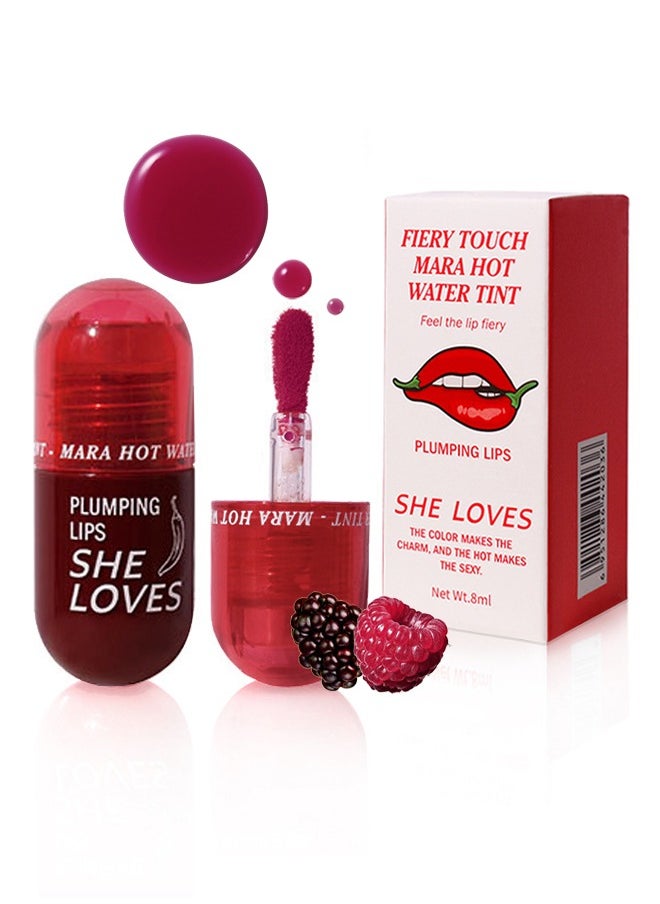 Plumping Lips-Feel The Lip Fiery, Hydrating Lip Care,Buxom Plant Lips Oil, Treatment Serum Volumizing For Dry Cracked Lips,  Plumping Gloss Lips Filler Lip Mask 06# Sweet Berriesy