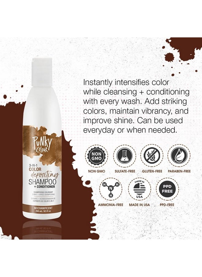 Colour 3-In-1 Color Depositing Hair Cleanser & Conditioner, 8.5 Fl Oz. (Mochanificent)