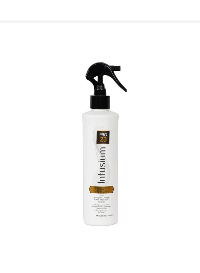 Reparative Leave-In Treatment With Hydrolyzed Collagen & Pro Vitamin B5 Complex 8Oz., White