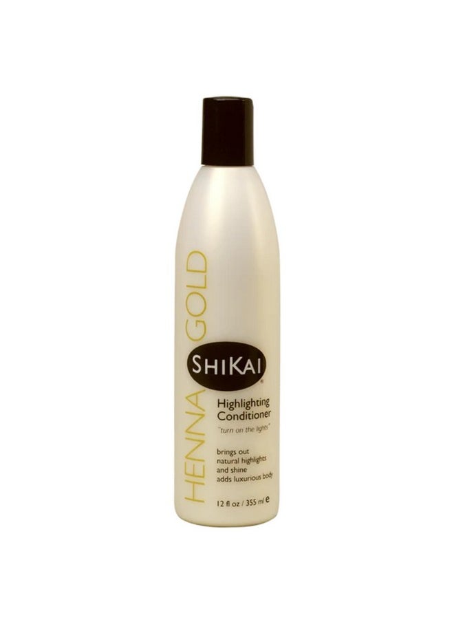 Henna Gold Highlighting Conditioner (12 Oz) | Hydrating Hair Brightener Enhances Natural Color Highlights | Add Moisture & Shine To Dull Hair