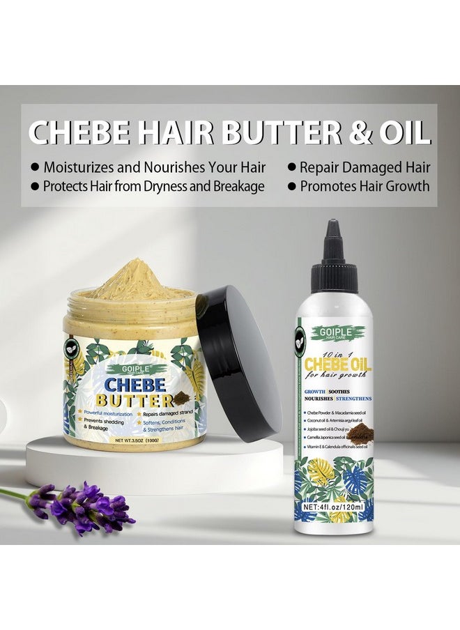 Chebe Oil For Hair Growth Chebe Hair Butter Grease For Hair Men, Women, Chebe Hair Oil Butter For Hair Thickening, Chebe Hair Growth Butter Deep Moisturization Chebe Hair Growth Oil For All Hair Types