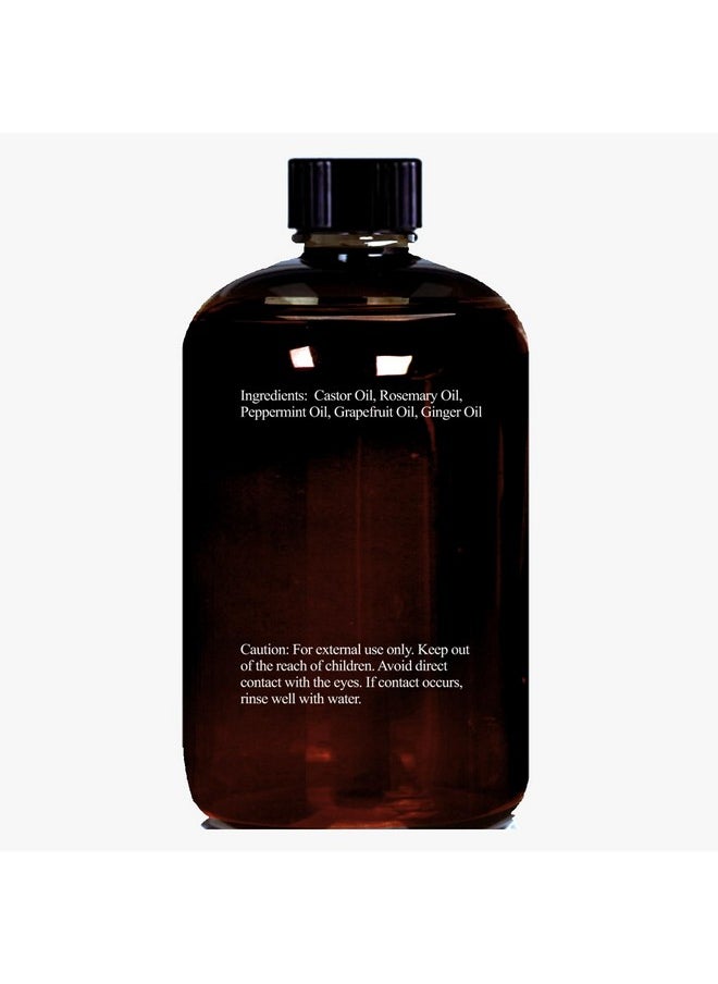 Castor Oil 4 Fl Oz (Glass Bottle) - Rosemary Peppermint Infused
