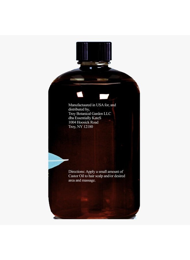 Castor Oil 4 Fl Oz (Glass Bottle) - Rosemary Peppermint Infused