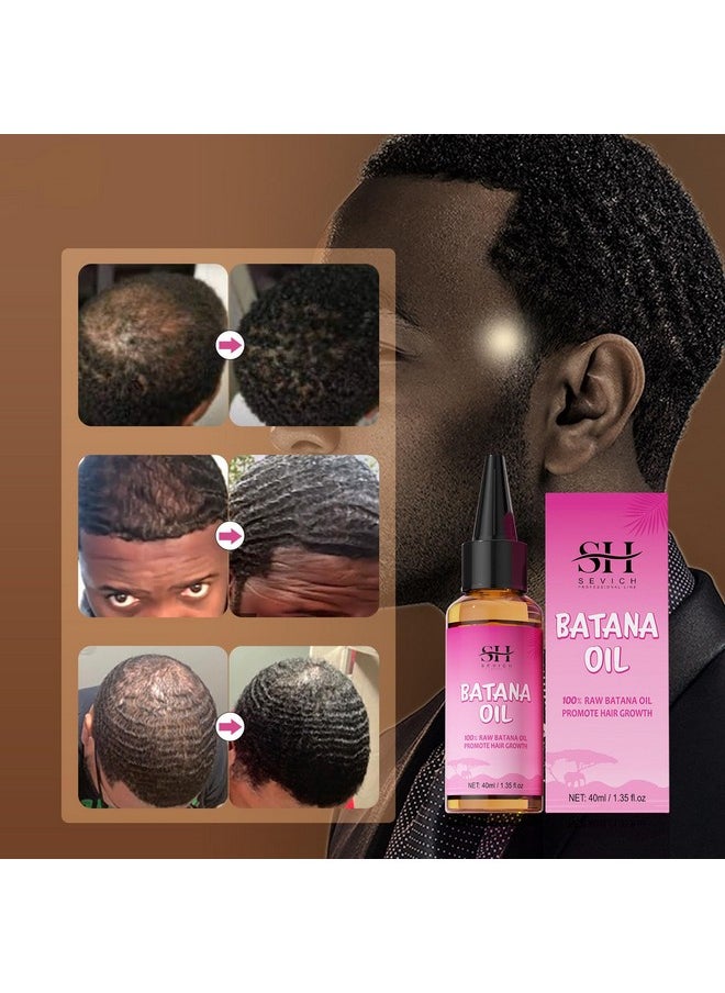 100% Natural Batana Oil For Hair Nourishment: Repair Damaged Tresses, Promote Hair Growth, Suitable For All Hair Types - 1.36 Fl.Oz