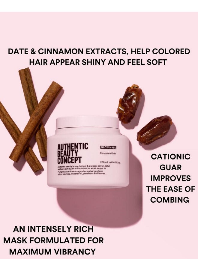 Glow Mask | Hair Mask For Color Treated Hair | Nourishing & Color-Preserving | Improves Softness And Shine | Vegan & Cruelty-Free | Silicone-Free | 6.7 Fl. Oz.