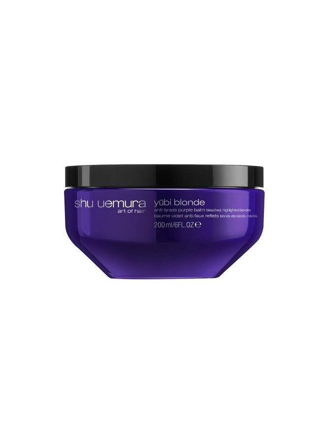 Shu Uemura Yubi Blonde Anti-Brass Purple Mask | Purple Hair Mask | Neutralizes Brassy Tones | Moisturizes And Smooths | For Color-Treated Blonde, Bleached, And Silver Hair