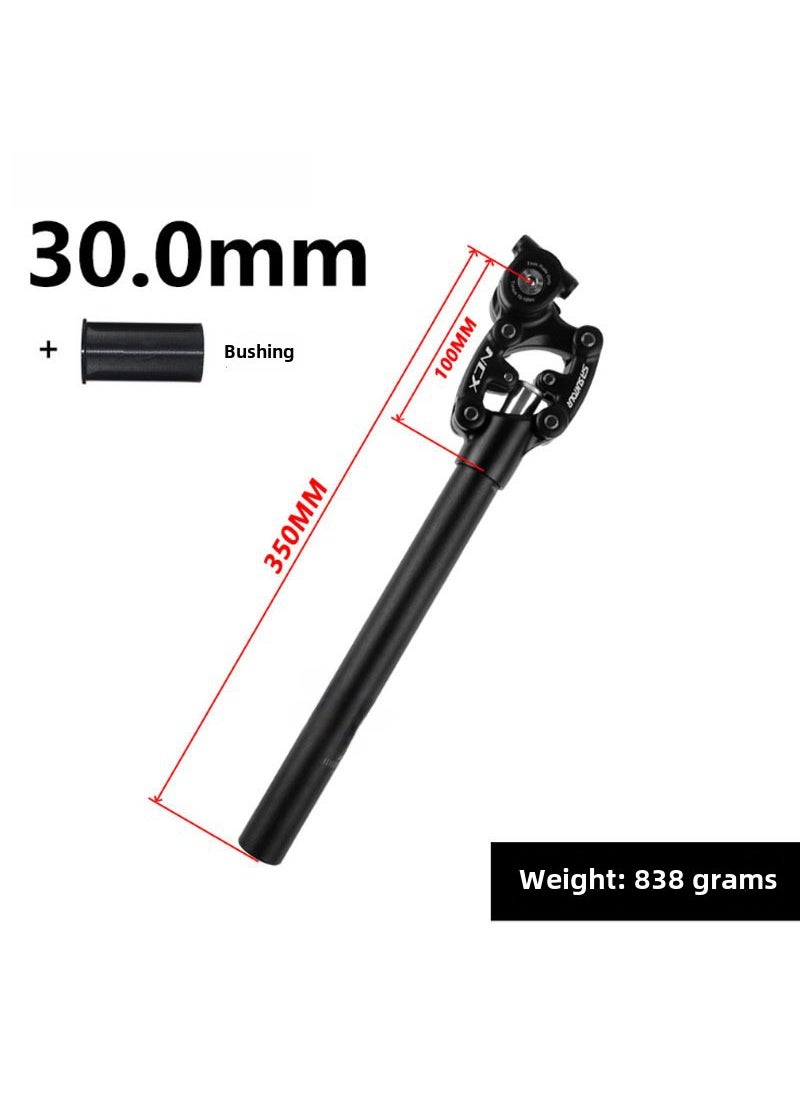 Suntour NCX Shock Absorber Seatpost 27.2 31.6 MTB Black 30.0*350mm (27.2 + reducer sleeve)